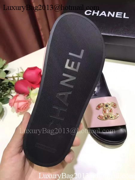 Chanel Slipper Leather CH2079 Pink