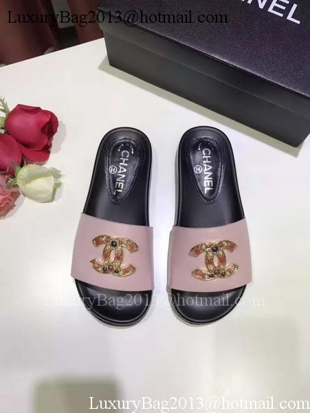 Chanel Slipper Leather CH2079 Pink