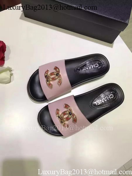 Chanel Slipper Leather CH2079 Pink