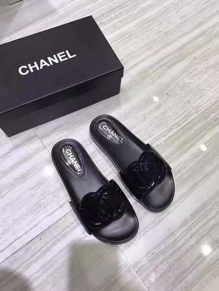 Chanel Slipper Leather CH2091 Black