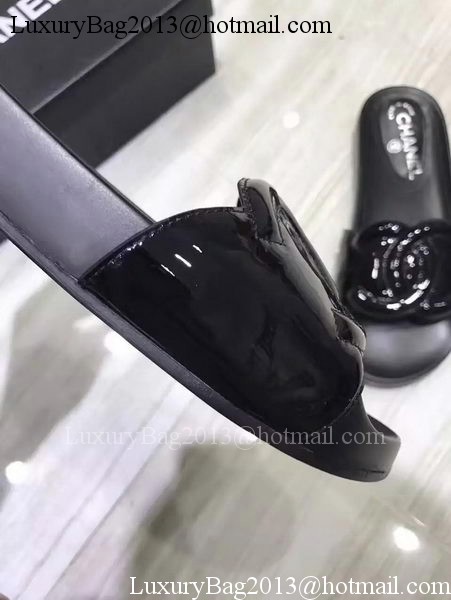 Chanel Slipper Leather CH2091 Black