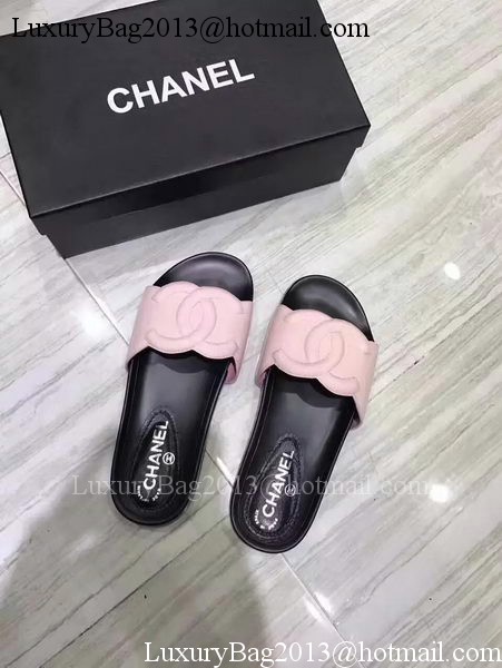 Chanel Slipper Leather CH2091 Pink