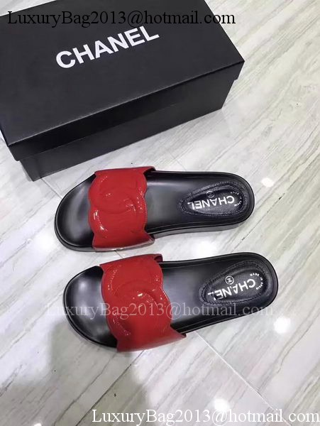 Chanel Slipper Leather CH2091 Red