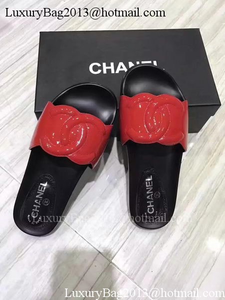 Chanel Slipper Leather CH2091 Red