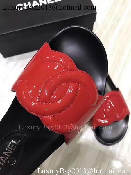 Chanel Slipper Leather CH2091 Red