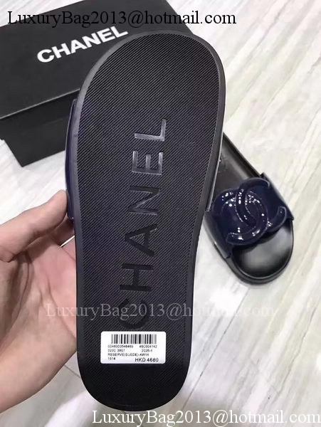 Chanel Slipper Leather CH2091 Royal