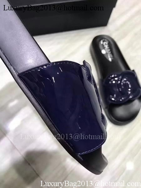 Chanel Slipper Leather CH2091 Royal