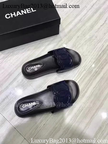 Chanel Slipper Leather CH2091 Royal