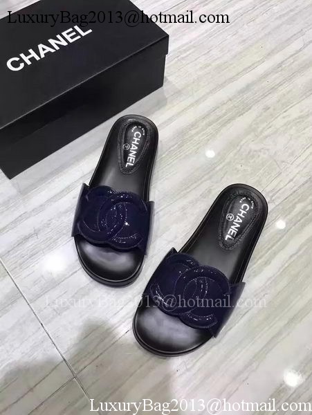 Chanel Slipper Leather CH2091 Royal