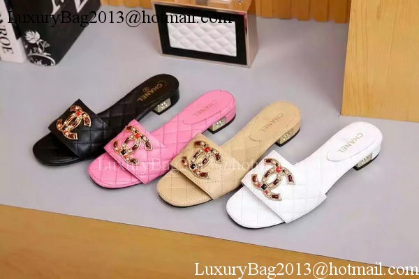 Chanel Slipper Leather CH2092 Pink