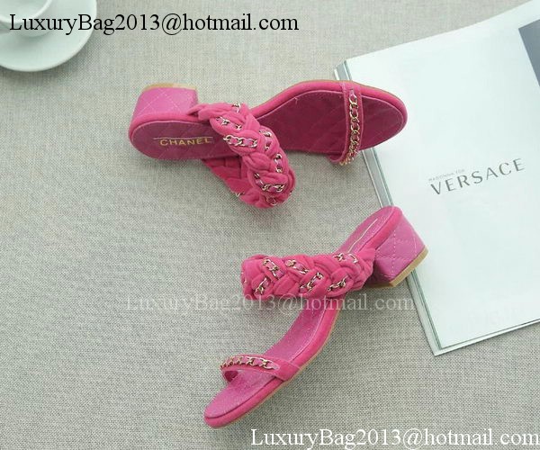 Chanel Slipper Leather CH2094 Rose