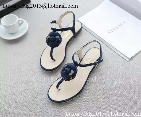 Chanel Slipper Leather CH2096 Royal