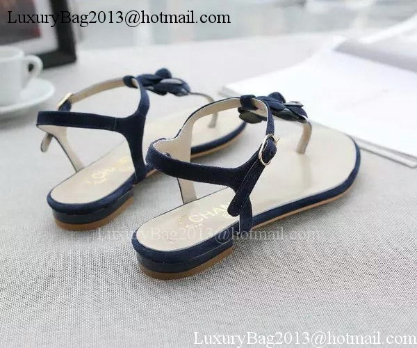 Chanel Slipper Leather CH2096 Royal