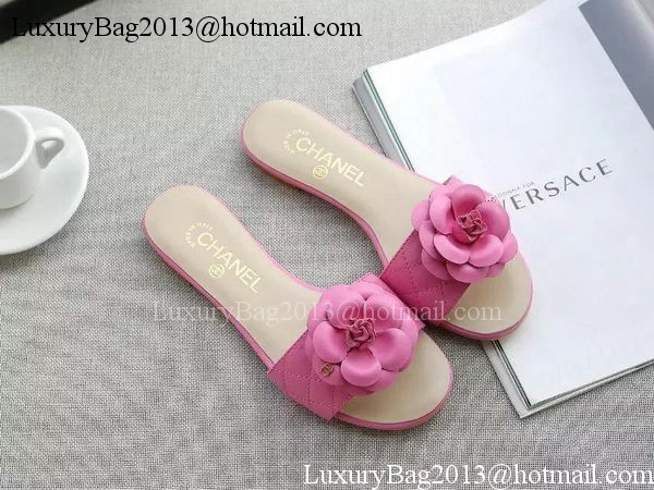 Chanel Slipper Leather CH2098 Rose