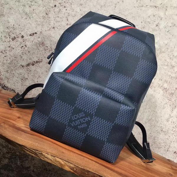 Louis Vuitton Damier Cobalt Canvas APOLLO BACKPACK N44006 Red