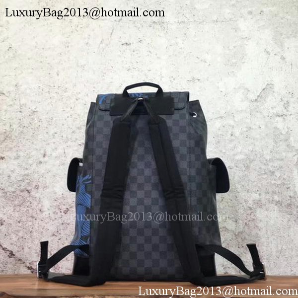 Louis Vuitton Damier Graphite Canvas CHRISTOPHER PM N43435 Blue