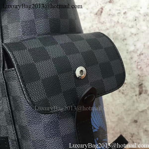 Louis Vuitton Damier Graphite Canvas CHRISTOPHER PM N43435 Blue