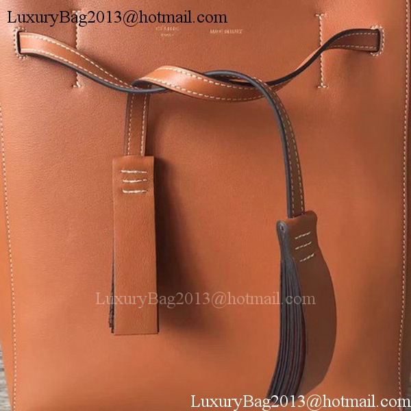 Celine Cabas Phantom Bags Calfskin Leather C2209 Brown