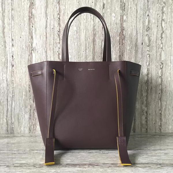 Celine Cabas Phantom Bags Calfskin Leather C2209 Wine