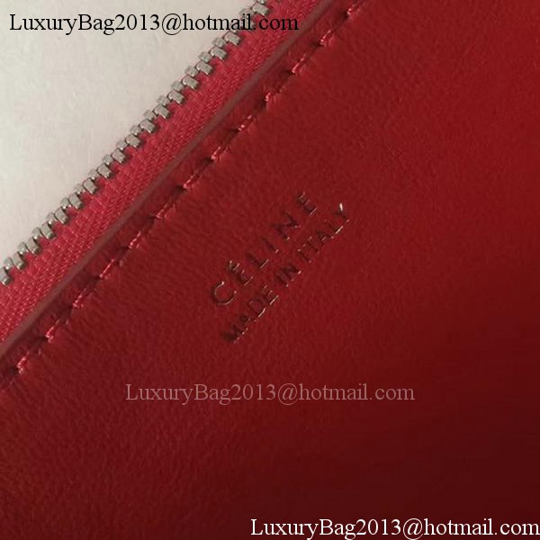 Celine Medium Quilted Shoulder Bag C12290 Red