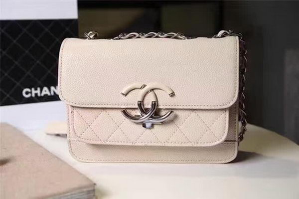 Chanel Flap Shoulder Bag Sheepskin Leather CHA606 Apricot