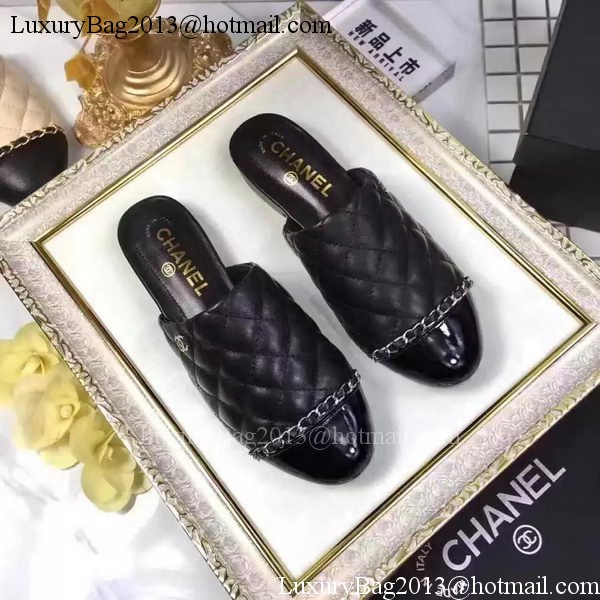 Chanel Sandal Leather CH2085 Black