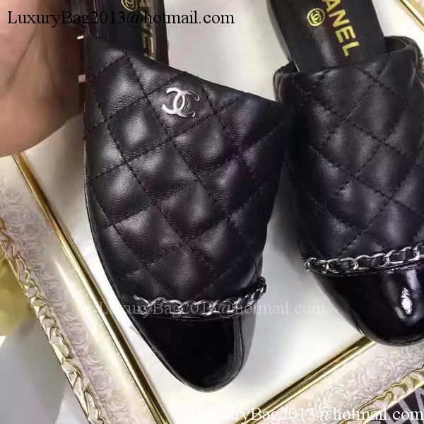 Chanel Sandal Leather CH2085 Black