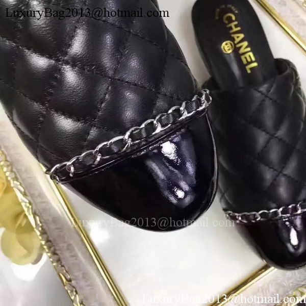 Chanel Sandal Leather CH2085 Black