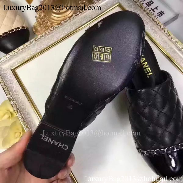 Chanel Sandal Leather CH2085 Black