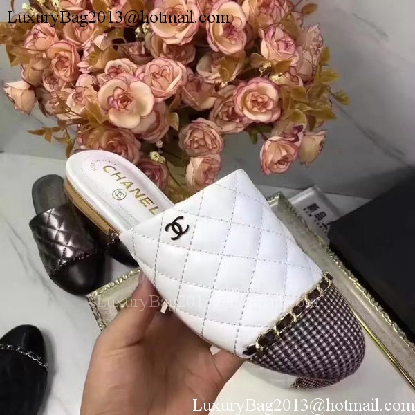 Chanel Sandal Leather CH2085 White