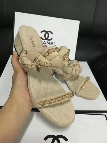 Chanel Sandal Leather CH2087 Apricot