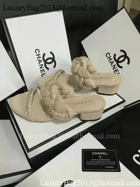 Chanel Sandal Leather CH2087 Apricot