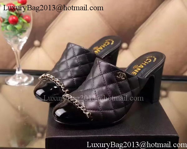 Chanel Sandal Leather CH2088 Black