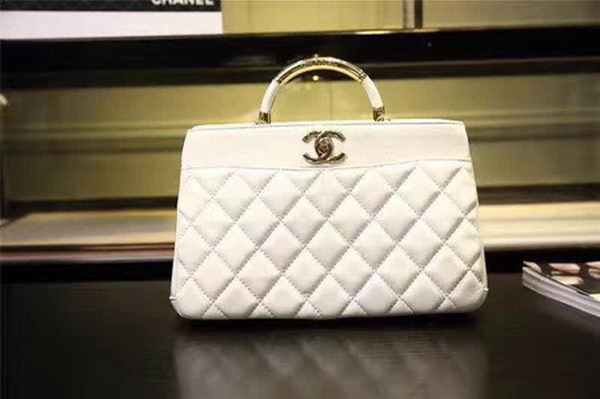 Chanel Tote Bag Sheepskin Leather A93753 White