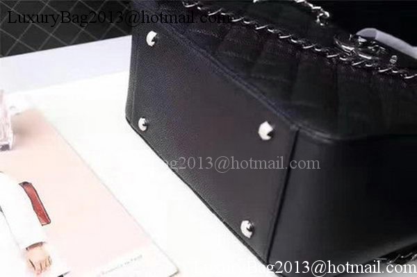 Chanel Tote Bag Sheepskin Leather A98665 Black