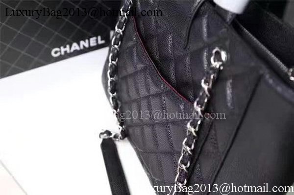 Chanel Tote Bag Sheepskin Leather A98665 Black