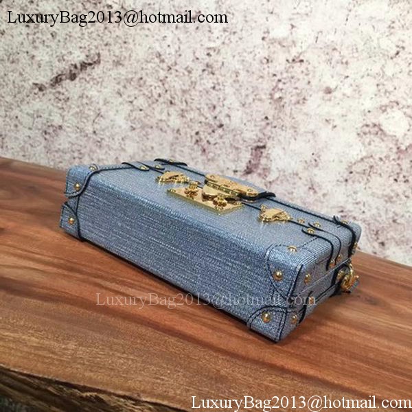 Louis Vuitton Epi Leather PETITE MALLE M54650 Blue