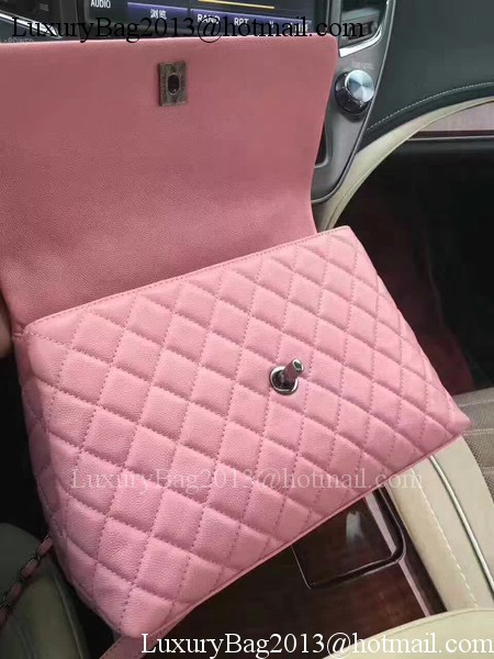 Chanel Classic Top Handle Bag Original Sheepskin Leather A92990 Pink