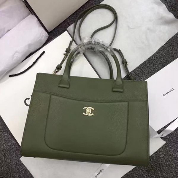 Chanel Medium Tote Bag Original Leather CHA6847 Green