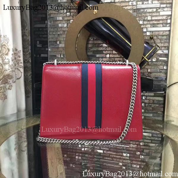 Gucci Dionysus Embroidered Shoulder Bag 400235 Red