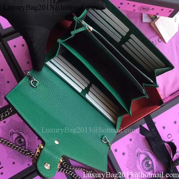 Gucci Dionysus Leather mini Chain Bag 401231 Green