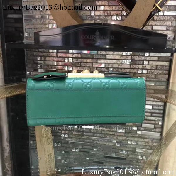 Gucci Padlock Gucci Signature Mini Shoulder Bag 409487 Green