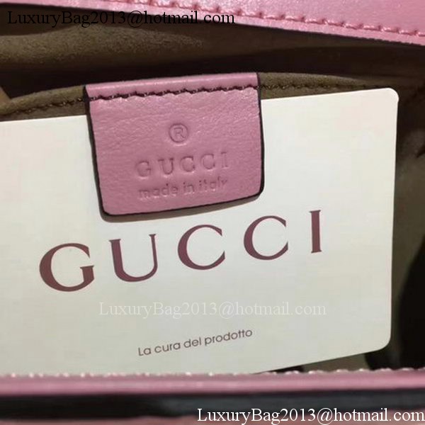 Gucci Padlock Gucci Signature Mini Shoulder Bag 409487 Pink