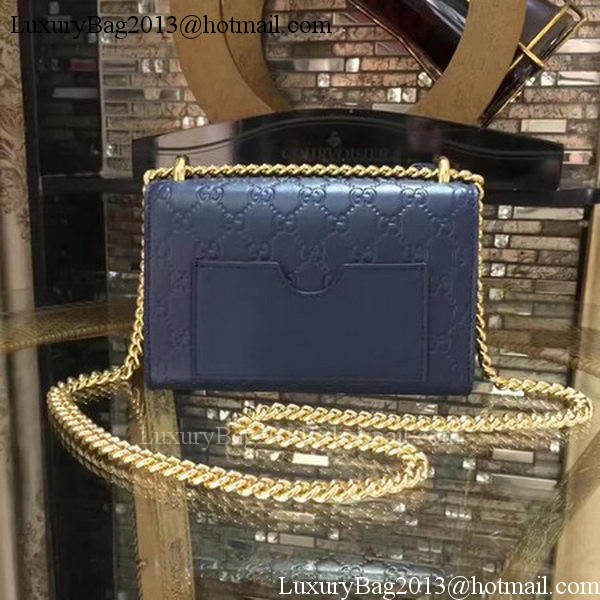 Gucci Padlock Gucci Signature Mini Shoulder Bag 409487 Royal