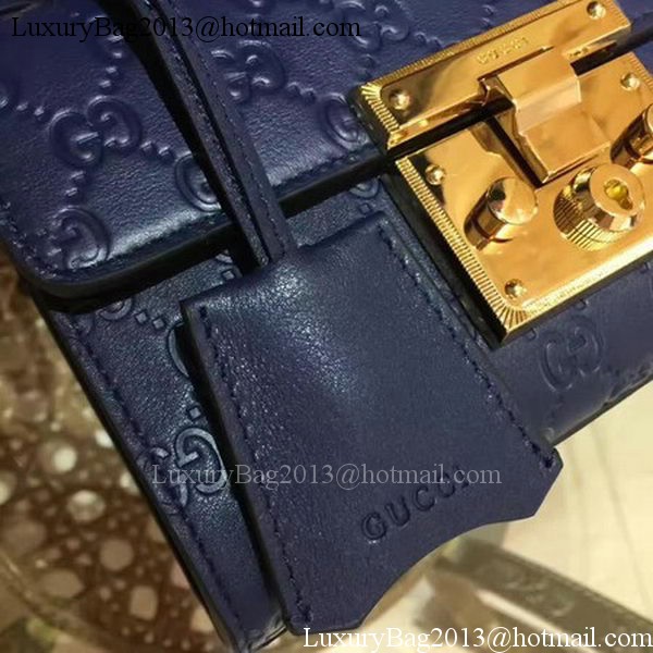 Gucci Padlock Gucci Signature Mini Shoulder Bag 409487 Royal