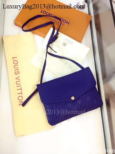 Louis Vuitton Monogram Empreinte POCHETTE FELICIE M50258 Blue