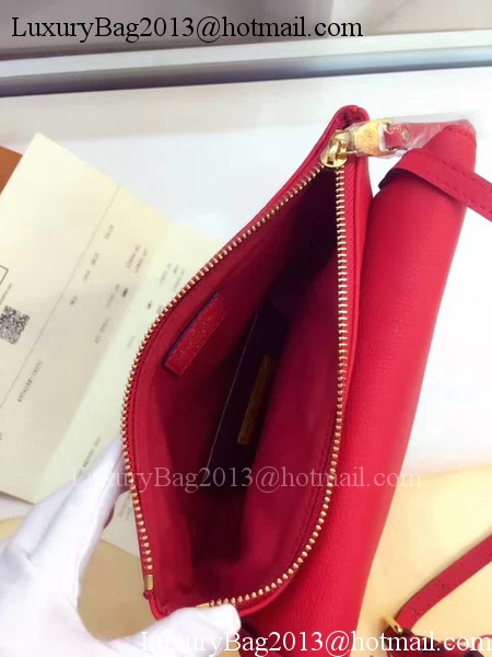 Louis Vuitton Monogram Empreinte POCHETTE FELICIE M50258 Dark Red