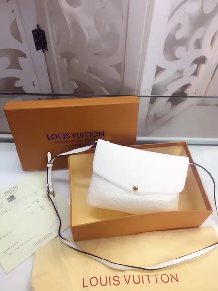 Louis Vuitton Monogram Empreinte POCHETTE FELICIE M50258 White