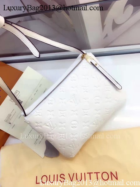 Louis Vuitton Monogram Empreinte POCHETTE FELICIE M50258 White