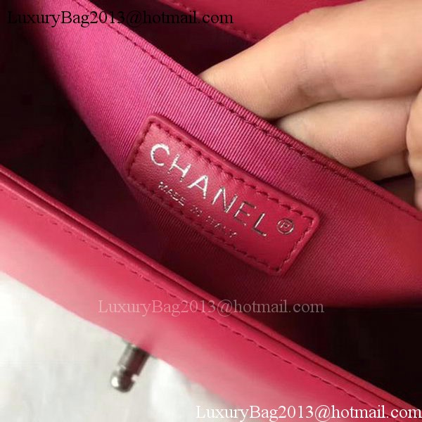 Boy Chanel Flap Shoulder Bag Original Bright Leather A90096 Red